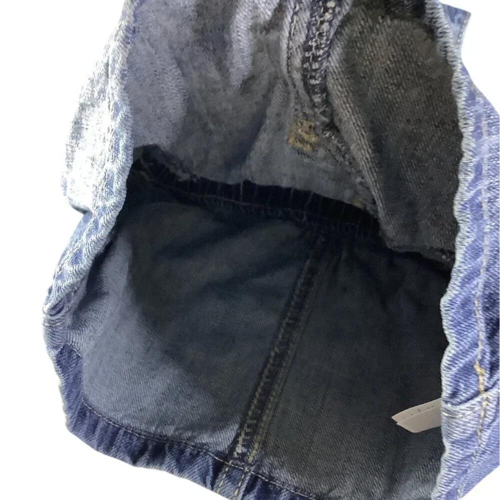 Old Navy Denim Overall Dress‎ Girls 3-6 Months Adjustable Straps Blue Sleeveless